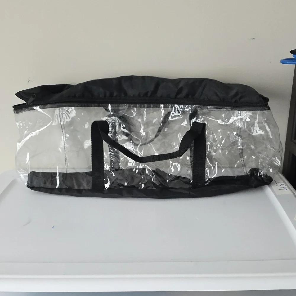 Clear Baseball Cap Storage Travel Bag Hat Organizer Holds Multiple Caps